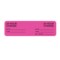 Nevs Hourly IV Tubing Label - I.V. Set 24 Hours Only7/8"x3" Flr Pink w/Blk NTUBE-1802 - alternate 1